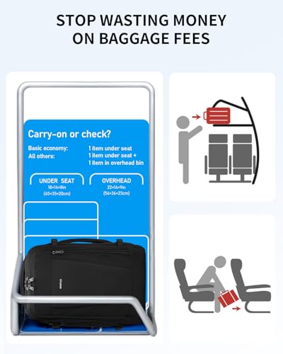 ECOHUB Small Travel Backpack 17" United Airlines Personal Item Bag Black - color: Black, size: 17 inch