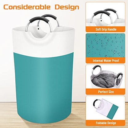 BlissTotes 75L Laundry Basket, Freestanding Collapsible Hamper, Green - color: Green, size: 75L