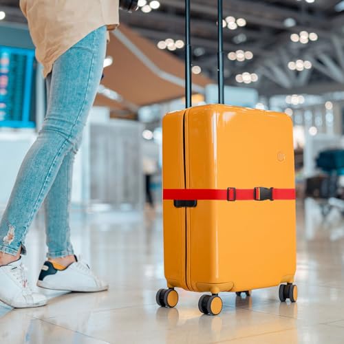 uxcell 4 Pcs Luggage Straps for Suitcases Luggage Connector Strap Buckle - color: White