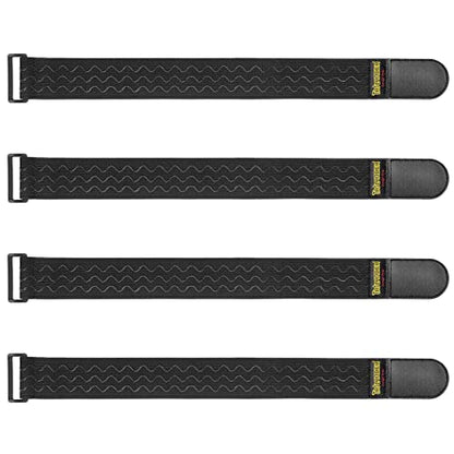 Trilancer Elastic Cinch Straps with Anti-Slip Strips, 18'' x 2'' (4 Pack) - size: 18"(4 pcs)