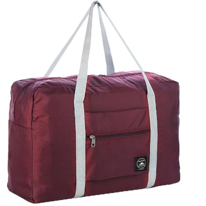 Foldable Travel Duffel Bag Tote Spirit Airlines Personal item Bag(Red) - color: Red