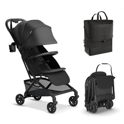 Mompush Velo Lightweight Travel Stroller Travel Bag Included - color: Charcoal Black, size: Stroller+Travel Bag