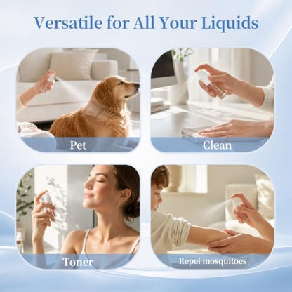 YIERSO Refillable Spray Bottles 1oz 30ml 4-Pack Small Travel Bottle