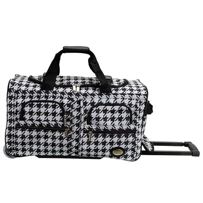 Rockland Rolling Duffel Bag, Black, 22" - color: Kensington, size: 22-Inch