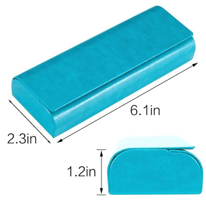 Vemiss Hard Shell Eyeglass Cases, Lightweight Portable Glasses Case for Women Men - color: D1-blue