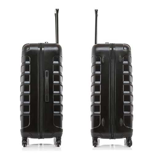 InUSA ENDURANCE Luggage with Spinner Wheels | Spacious Durable Lightweight Hardshell Suitcase, Travel Sets with Handle and Trolley | (20in, 24in, 28in) 3 Piece Luggage Set | Black - color: Black, size: 3-Piece Set (20-Inch, 24-Inch, 28-Inch)