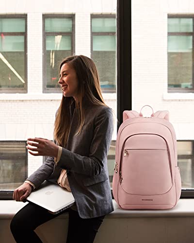 LIGHT FLIGHT Travel Backpack for Women, 17.3 inch Laptop Daypack - color: Pink, size: 17.3 Inch without Wheels