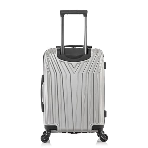 InUSA VASTY 20-Inch Carry-On Hardside Spinner Luggage Lightweight Grey - color: Grey, size: 20 Inch