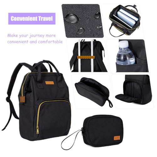 Softside Carry On Luggage Set & Spinner Wheel, Expandable Travel Suitcase - color: Purple