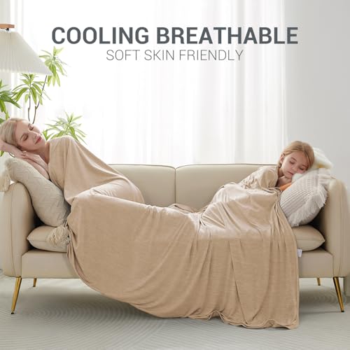 Marchpower Arc-Chill Cooling Blanket for Hot Sleepers Twin Size Beige - color: Beige, size: Twin 59" X 79"