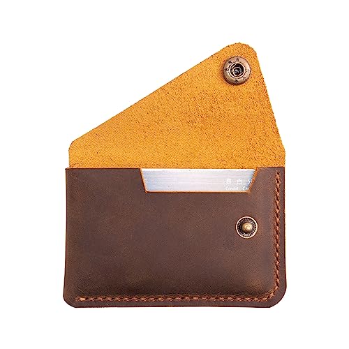 Leather Card Holder, Credit Card Wallet, Cardholder Wallet, Minimalist Wallet,Christmas Gift - color: Brown