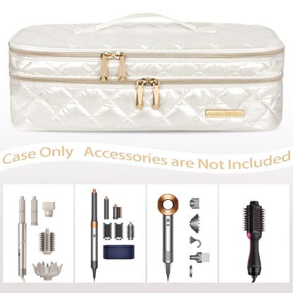 Anti-Drop Travel Case for Dyson Airwrap & Shark FlexStyle - color: Cream
