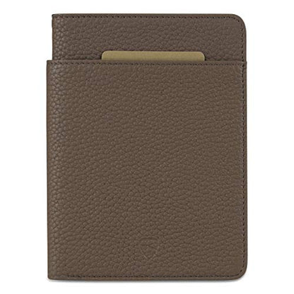 Vaultskin KENSINGTON Passport Holder for Travel, RFID Wallet (Matt Brown) - color: Matt Brown