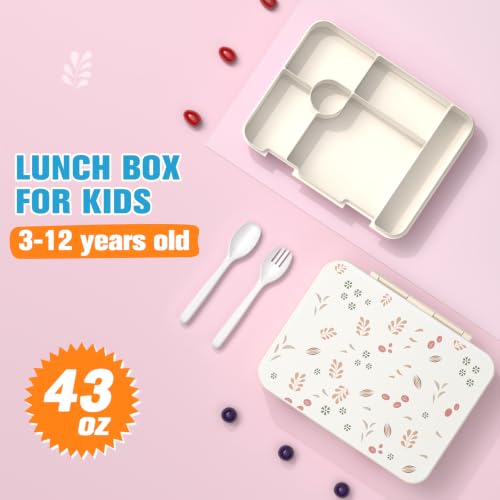 여아용 백팩, 코듀로이 여아용 책가방 세트, 단열 물병 도시락 포함, 4피스-카키 플로럴, 런치 박스가 포함된 백팩 4개 세트 - color: 4피스-카키 플로럴