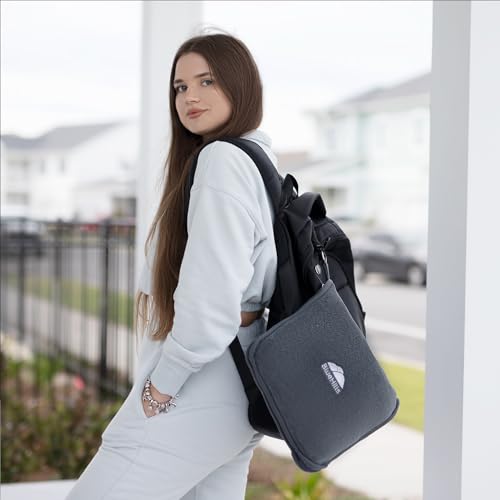 BlueHills Premium Soft 2-Pack Travel Blanket Pillows for Two - Gray Grey - color: Gray-2pk-t013