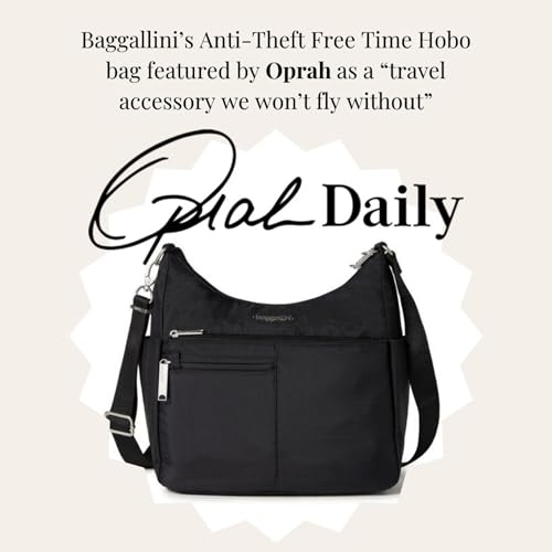 Baggallini Women's Securtex Anti-theft Free Time Crossbody Bag - color: Mulberry