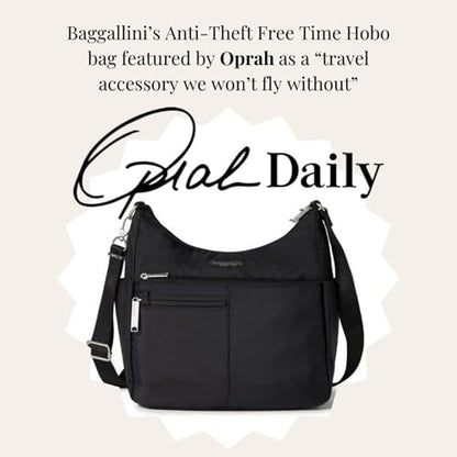 Baggallini Women's Securtex Anti-theft Free Time Crossbody Bag - color: Mulberry