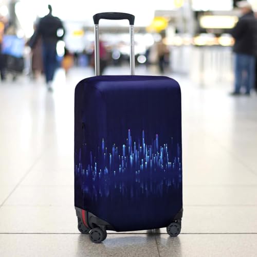 HYPER VENTURE Travel Luggage Cover Suitcase Protector Fits 31-32 Inch, XL - color: Nightscape, size: XL
