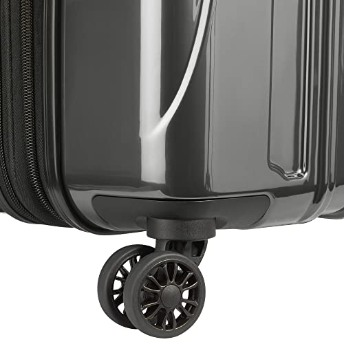 DELSEY PARIS Helium Aero Hardside Expandable Luggage with Spinner Wheels, Brushed Charcoal, 2-Piece Set (19/24) - color: Brushed Charcoal, size: 2-Piece Set (19/24)
