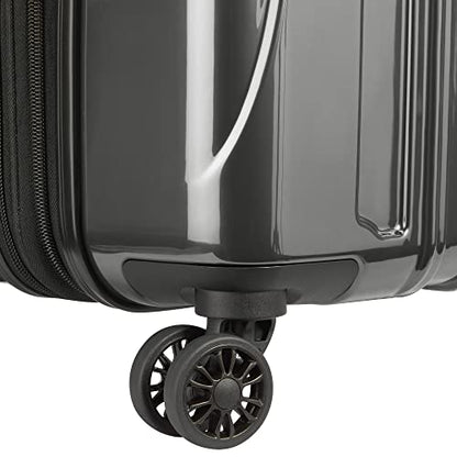 DELSEY PARIS Helium Aero Hardside Expandable Luggage with Spinner Wheels, Brushed Charcoal, 2-Piece Set (19/24) - color: Brushed Charcoal, size: 2-Piece Set (19/24)