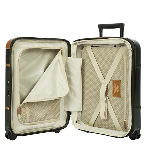 Bellagio 21" Expandable Cabin Trolley, Airline Approved, Spinner - Olive - color: Olive, size: 21" Carry On Expandable