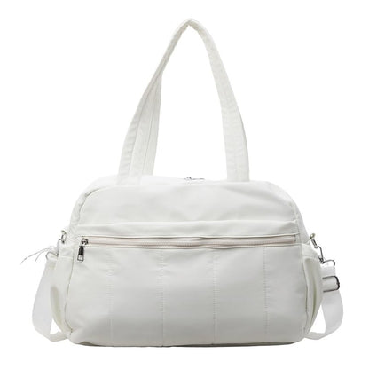 Gym Bag Sport Duffel Overnight Weekender Travel Bag, White - color: M5-White
