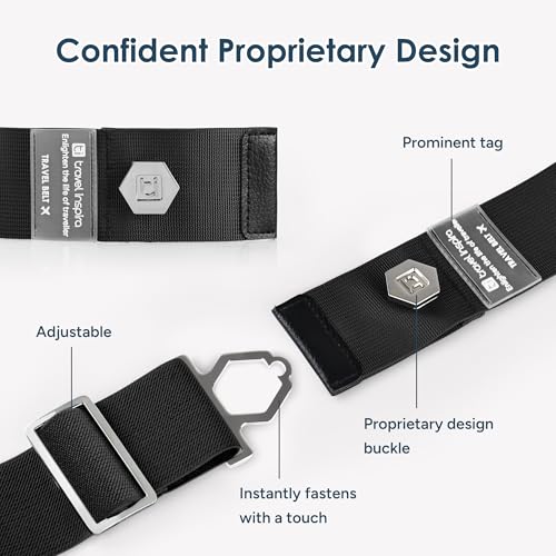 Travel Inspira Travel Belt for Luggage Add a Bag Strap - color: Black-03