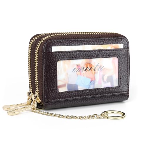 imeetu Rfid Credit Card Holder, Businese Card Case, Wallet for Women Men - color: Max - Coffee