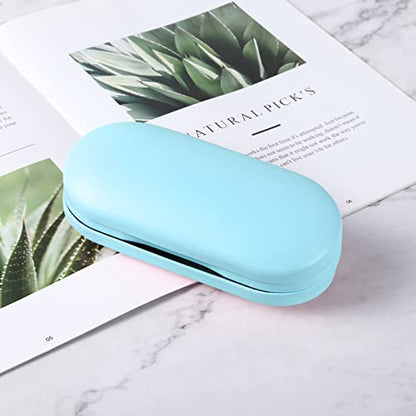 AITIME 2 in 1 Contact Lens and Glasses Case Combo,Contact Travel Case Kit - color: Light Blue
