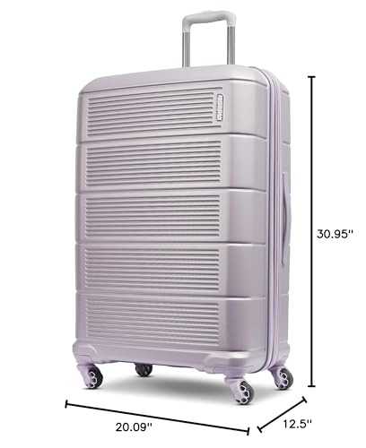 American Tourister Stratum 2.0 Expandable Hardside Luggage with Spinner Wheels, 28" SPINNER, Purple Haze - color: Purple Haze, size: 28-Inch Checked-Large