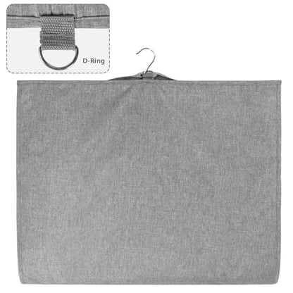 Univivi Garment Bag for Hanging Clothes and Travel, Gray, 43 Inch, 1 Pack - color: Gray, size: 24"X43"-1pcs (Garment Bag)