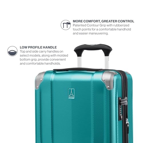 Travelpro Pathways 3 Hardside Checked Luggage Suitcase, Teal, 28-Inch - color: Kayak Teal, size: Checked Large 28 Inch