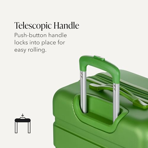 SwissGear 7366 Signature Hardside Expandable Luggage with Spinner Wheels, TSA Lock, Green, Checked-Medium 23-Inch - color: Green, size: Checked-Medium 23-Inch