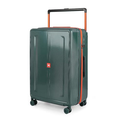 30" Luggage w/TSA LOCK,PC Hardshell Wide Handle Suitcase - color: Green, size: Checked-Large 30-Inch