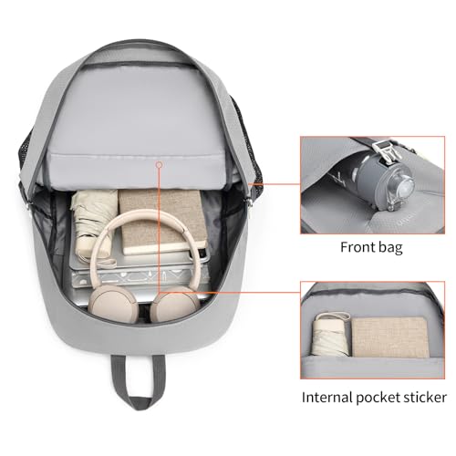 Lightweight Foldable 35L Everyday Backpack, Packable Daypack (Grey) - color: 35l-grey