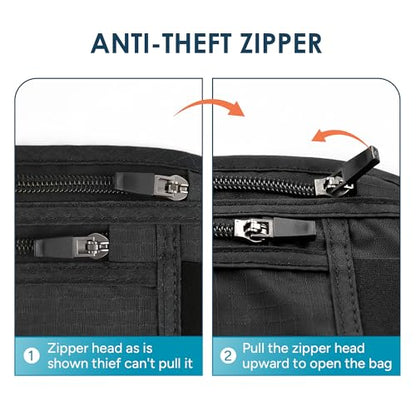 Travel Inspira RFID Hidden Money Belt - color: Big Size, Black