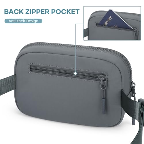 Fanny Pack for Women Men, Waterproof Lightweight Crossbody Bag - color: 8.Grey upgrade