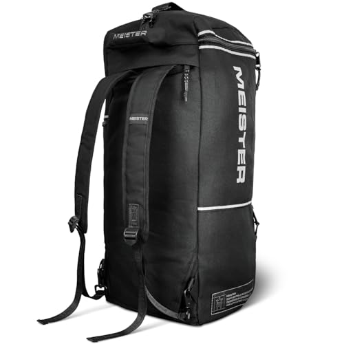 Meister Vented Convertible Duffel/Backpack Gym Bag - Ideal Carry-On - color: V2.0 Black