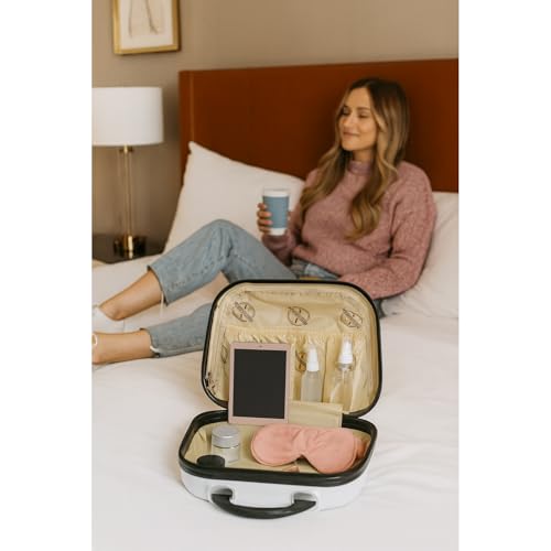 World Traveler Butterfly 13-Inch Polycarbonate Hardside Cosmetic Case Shoulder Tote - size: 13-inch