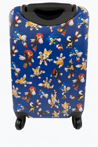 AI ACCESSORY INNOVATIONS Sonic the Hedgehog Kids Luggage and Backpack Set - 18" Luggage Suitcase With Wheels, 13.75" Backpack - color: Sonic Set
