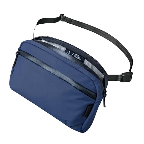 ALPAKA Flight Sling Crossbody Sling Bag For Men Women Daily Carry | Detachable Shoulder Strap, YKK Aquaguard Zippers, Weatherproof Fabric, MOD Key Tether - color: Blue-2l-axoflux 210d