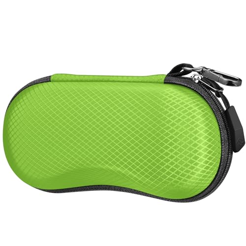FINTIE Sunglasses Case, Hard EVA Shell Shockproof Sport Glasses Case - color: Emerald Green