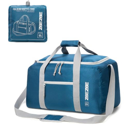 Foldable Travel Bag 85L, Extra Large Duffel for Camping & Trips - color: Navy Blue, size: 85L