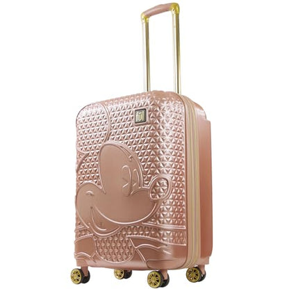FUL Mickey Mouse Disney Kids Suitcase, Gold - color: Gold, size: 25 Inch