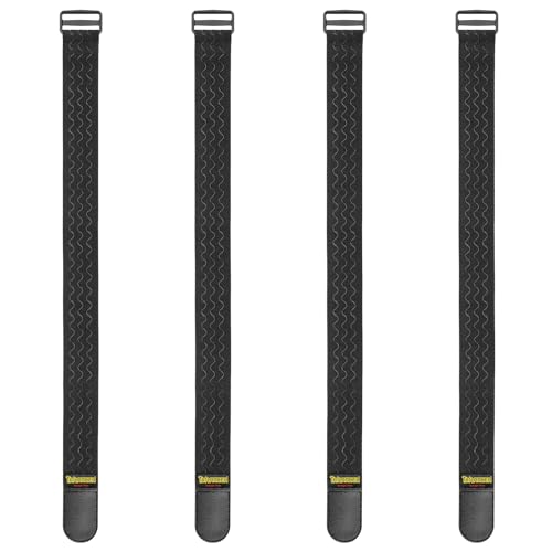Trilancer Elastic Cinch Straps with Anti-Slip Strips, 24'' x 2'' (4 Pack) - size: 24"(4 pcs)