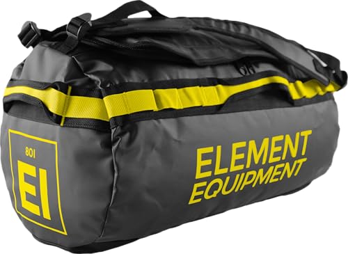 Element Equipment Trailhead Duffel Bag Shoulder Straps Waterproof Black/Yellow Medium - color: Black/Yellow, size: Medium 51 Liters