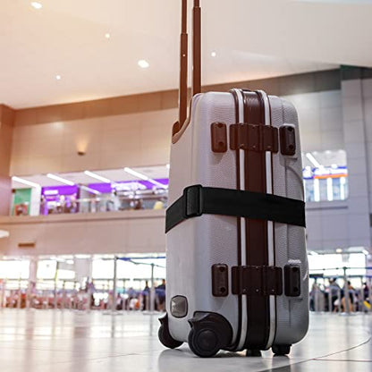 uxcell Luggage Straps Suitcase Belts with Buckle Label, 2x78 2Mx5cm Adjustable PP Travel Bag Packing Accessories, Red 2Pcs - color: Red