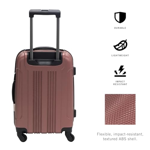 Kenneth Cole Reaction Out of Bounds 20 인치 4개 바퀴 수직 스탠드형), 5705042RG - color: 로즈 골드., size: 20인치 기내용