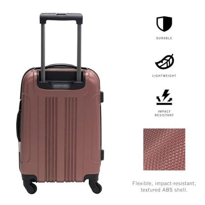 Kenneth Cole Reaction Out of Bounds 20 인치 4개 바퀴 수직 스탠드형), 5705042RG - color: 로즈 골드., size: 20인치 기내용