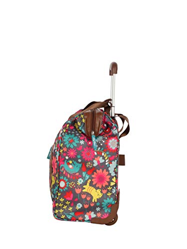 Lily Bloom Design Pattern Carry on Bag Wheeled Cabin Tote (Playful Gray) - color: Playful Gray